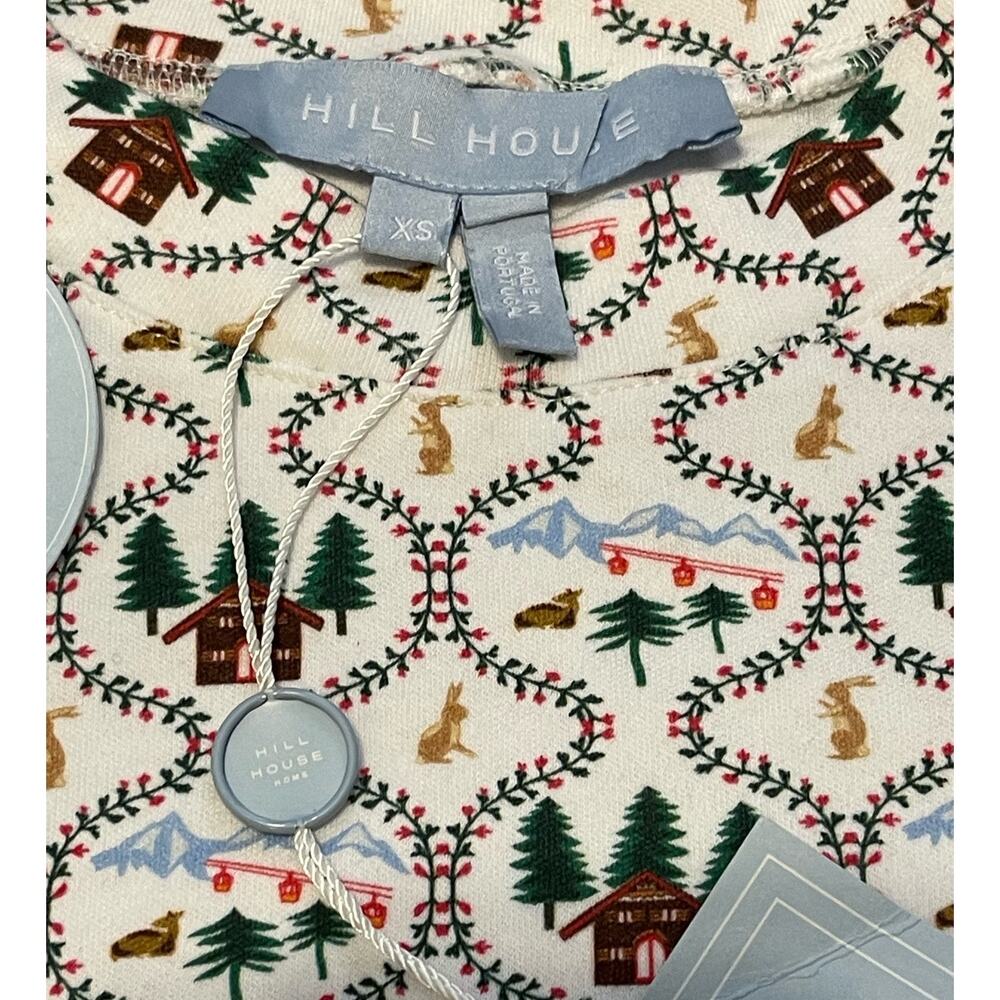 NWT Hill House Womens Ski Chalet Short Sleeved Charlotte Sleep Tee Size XS - Picture 3 of 8